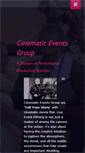 Mobile Screenshot of cinematiceventsgroup.com