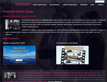 Tablet Screenshot of cinematiceventsgroup.com